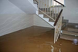 Flooded Stairway Super Clean Restoration Service