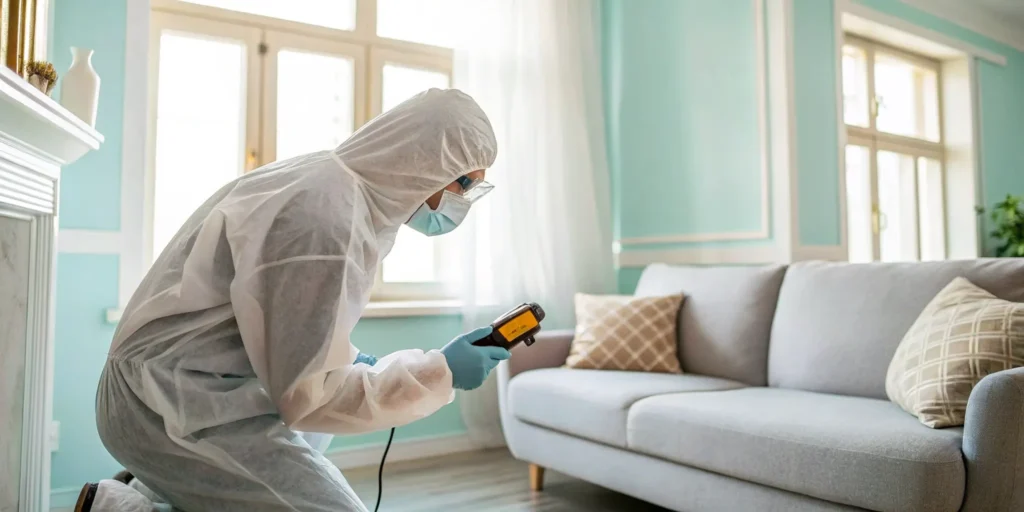 Mold testing services assess air and surface samples for mold.