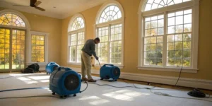 Water damage restoration in Boca Raton.