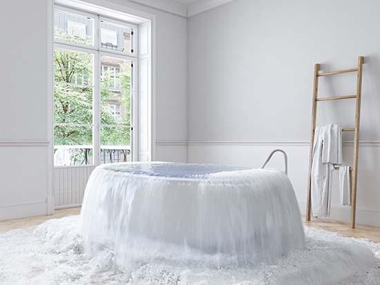 Overflowning bubble bath SuperClean Restoration Service