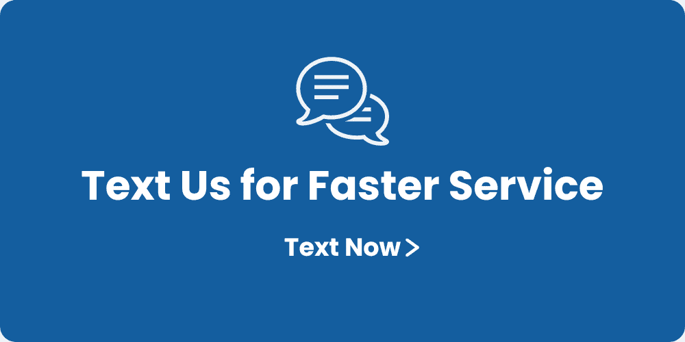 text us for faster service. click here