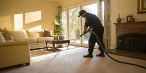 Water damage repair in progress.